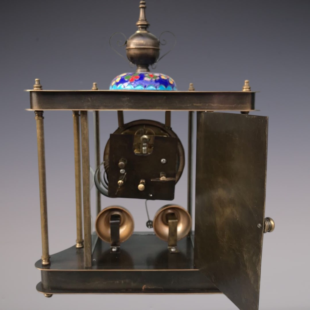 An Exquisite Bronze Lotus Pattern Clock - 7