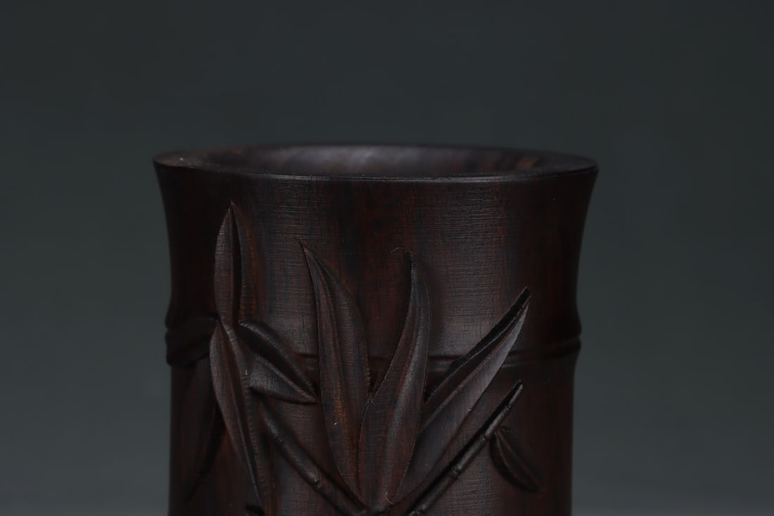 An Exquisite Eaglewood Bamboo Pattern Brush Pot - 3