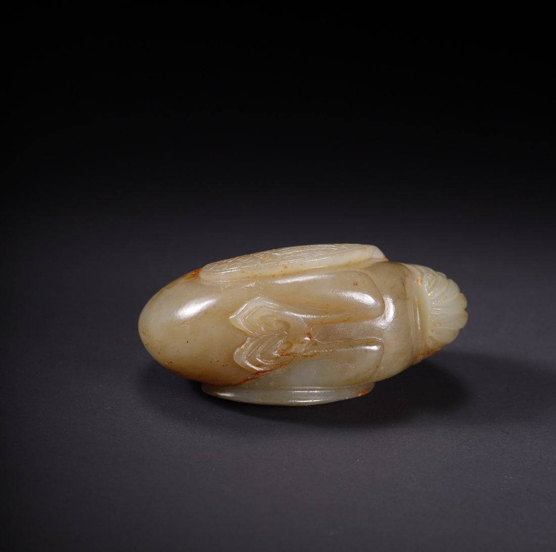 An Exquisite White Jade Rooster - 5