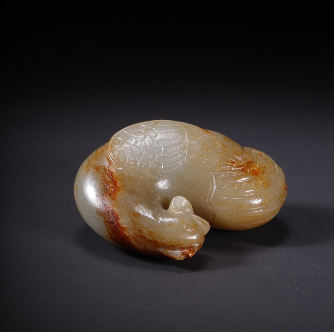 An Exquisite White Jade Rooster - 6