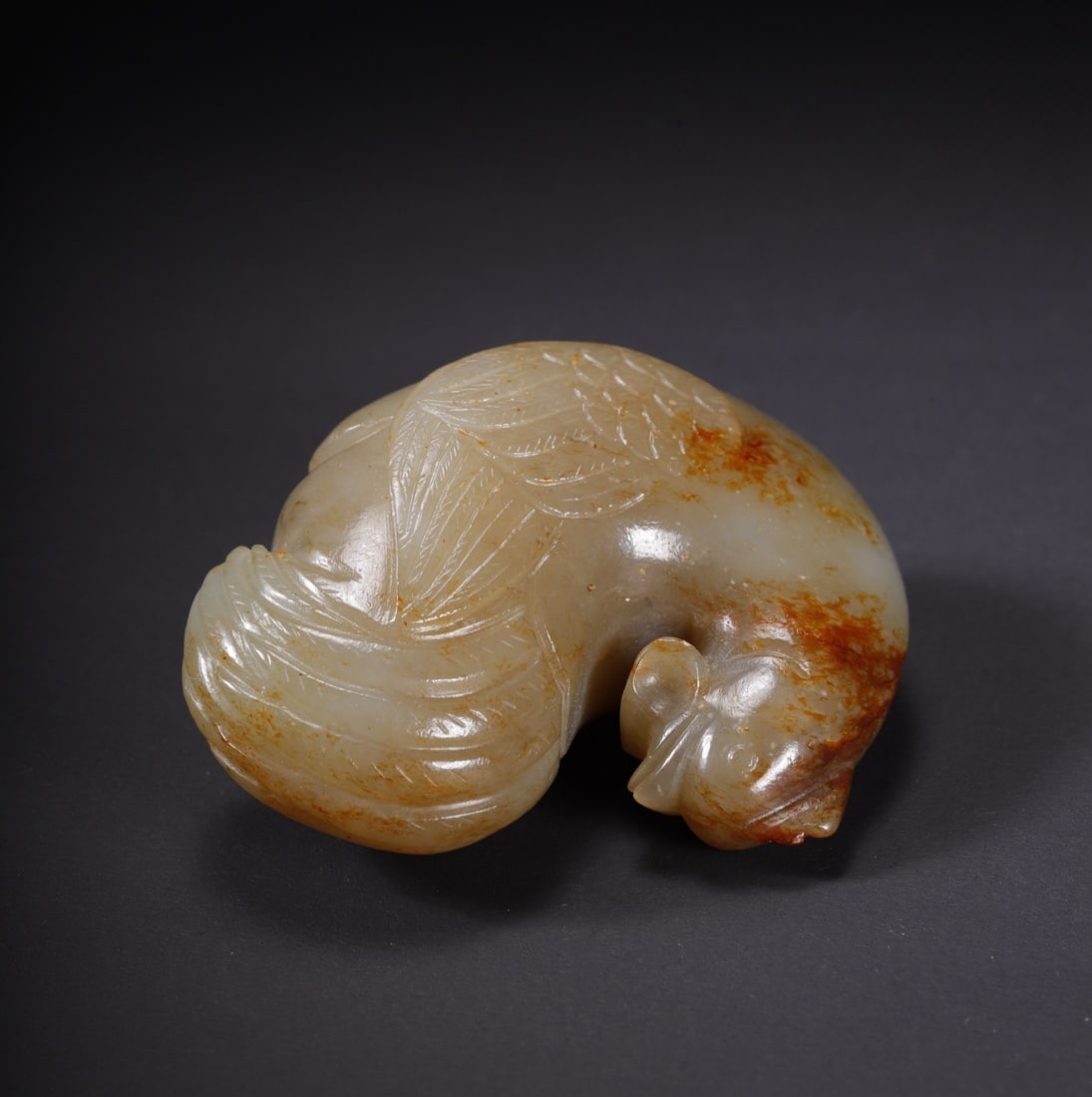 An Exquisite White Jade Rooster - 8