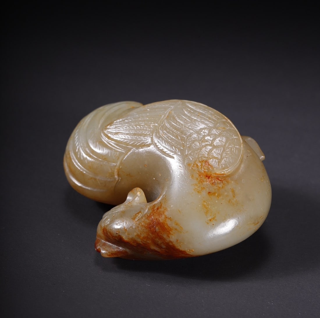 An Exquisite White Jade Rooster - 9