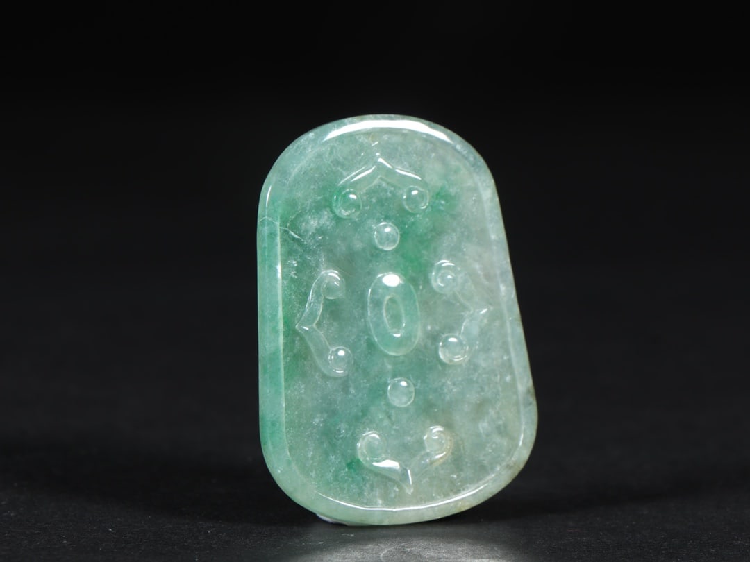 An Exquisite Jadeite Dragon Pattern Brand - 7
