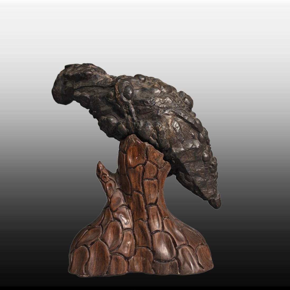 A Exquisite Lingbi Stone Eagle Ornament - 2