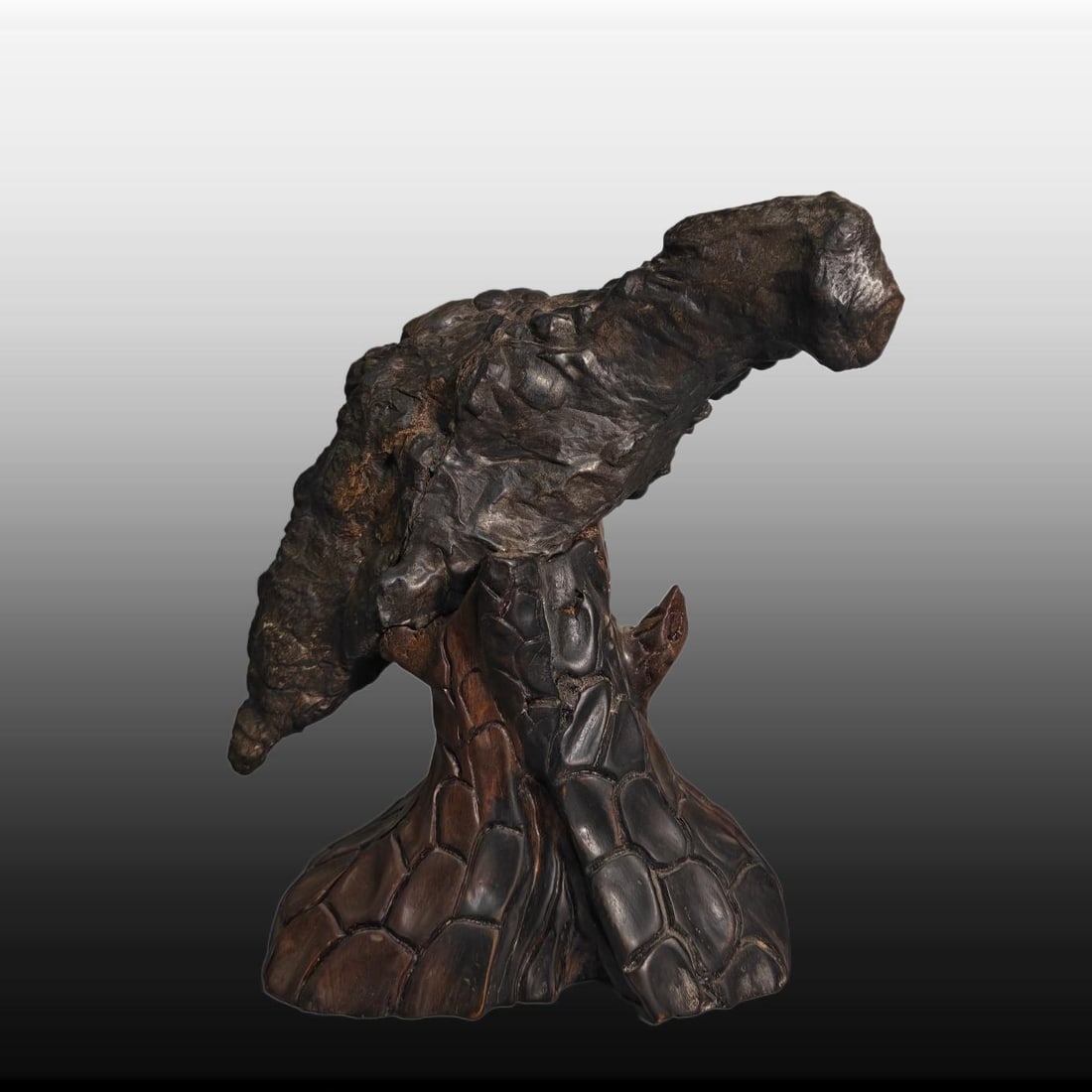 A Exquisite Lingbi Stone Eagle Ornament - 6