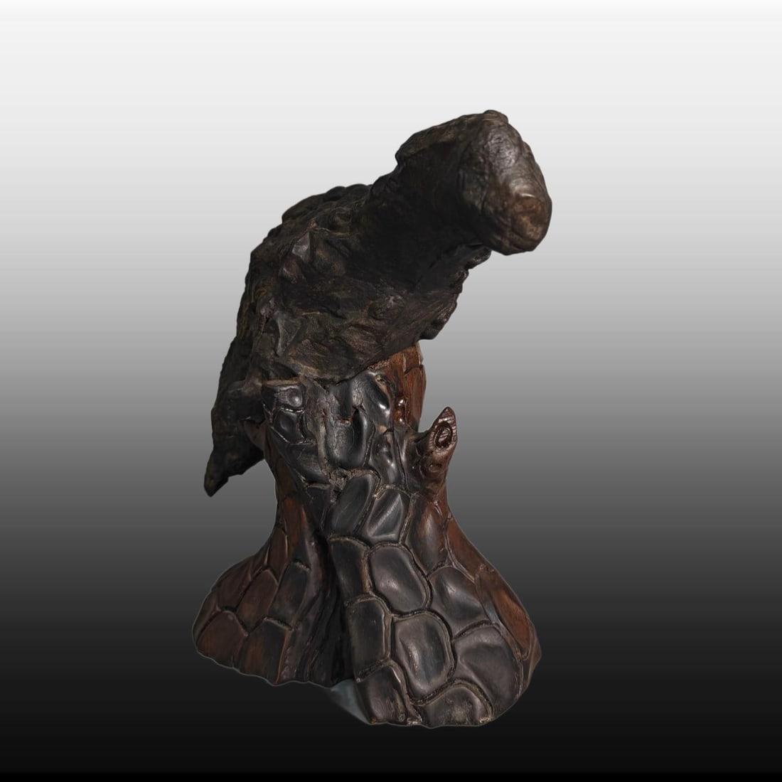 A Exquisite Lingbi Stone Eagle Ornament - 7