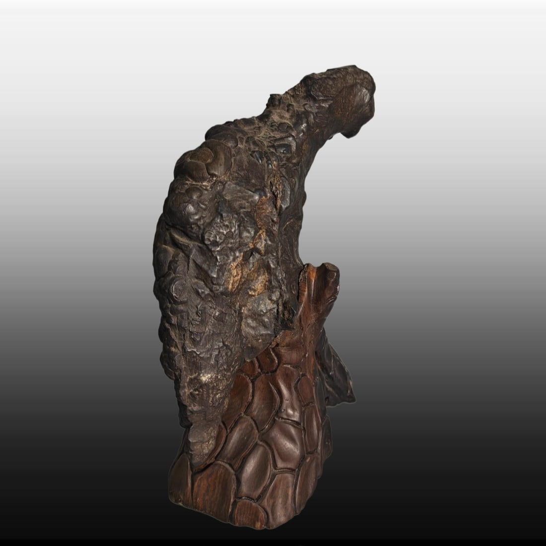 A Exquisite Lingbi Stone Eagle Ornament - 9