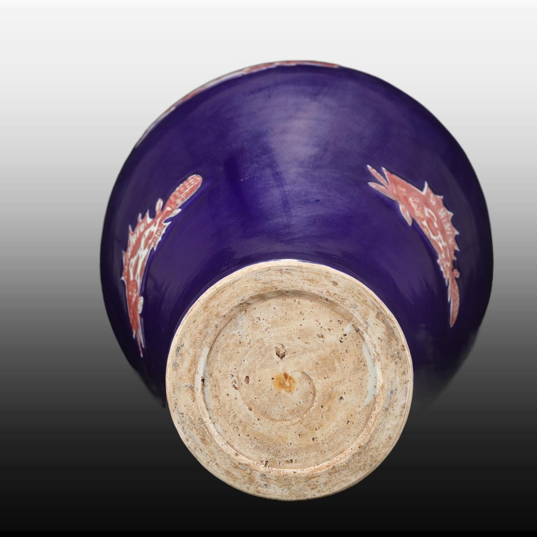 A Exquisite Ji Blue Glazed Fish Pattern Vase - 9