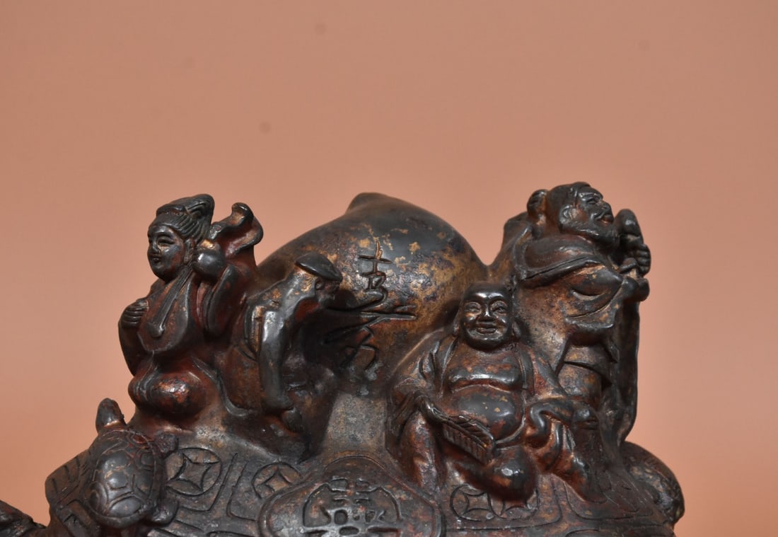 A Exquisite Coppery Tortoise Ornament - 4
