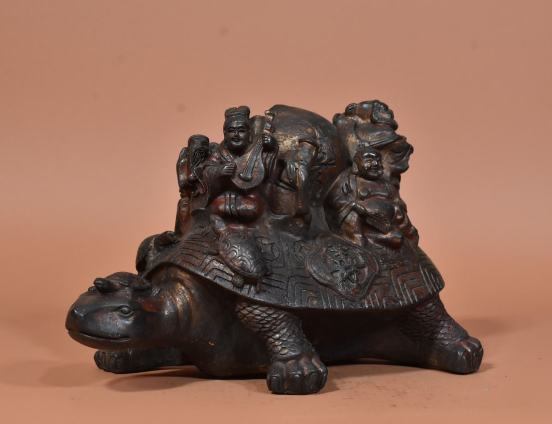 A Exquisite Coppery Tortoise Ornament - 6