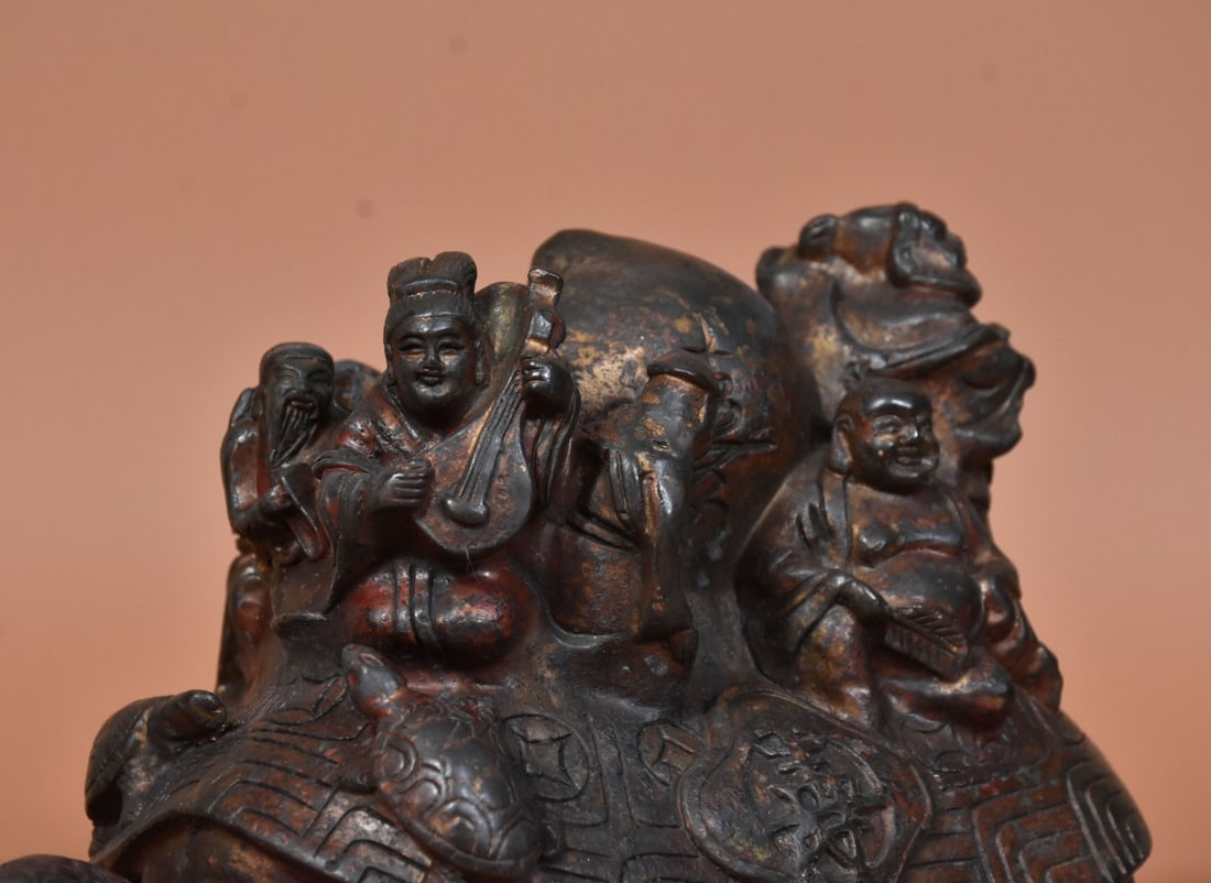 A Exquisite Coppery Tortoise Ornament - 7