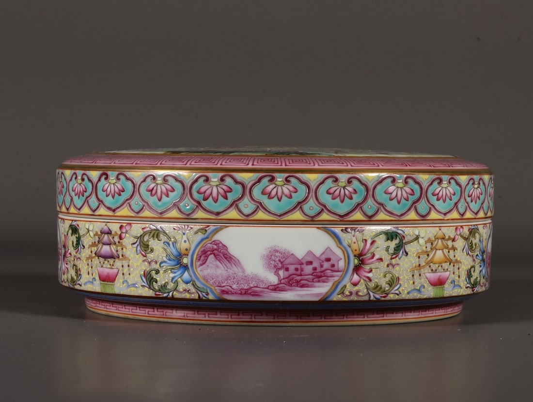 A Exquisite Enamel Figures Pattern Box - 2