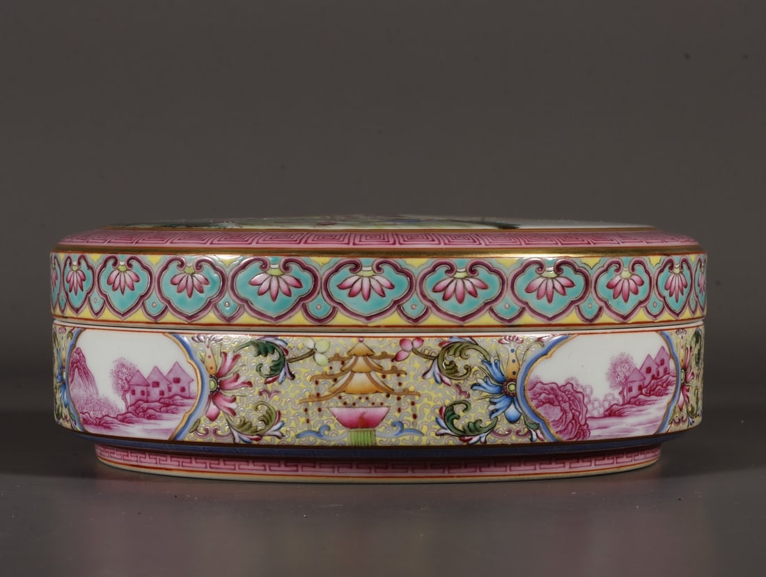 A Exquisite Enamel Figures Pattern Box - 4