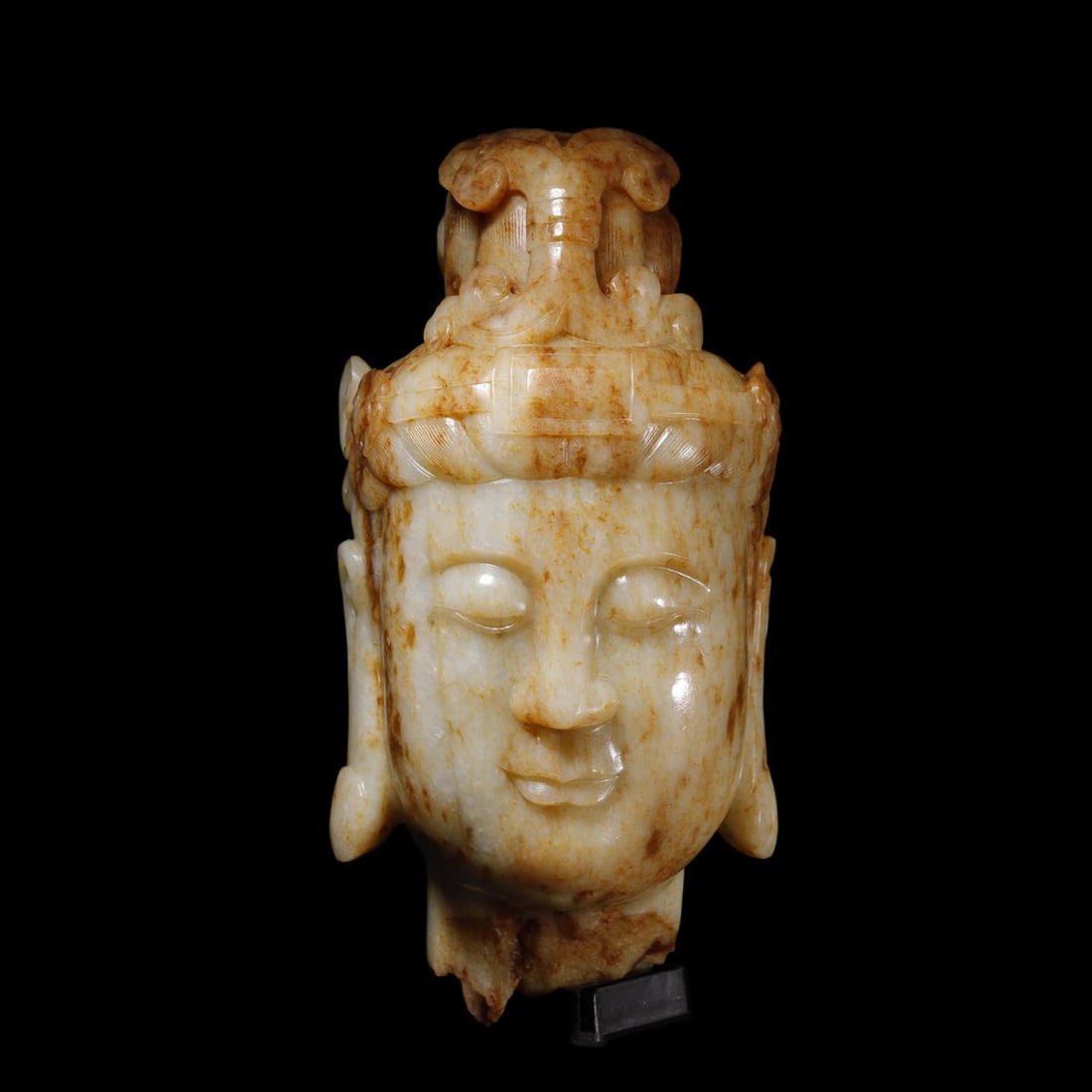 A Exquisite Hotan Jade Buddha Head (1 of 9)