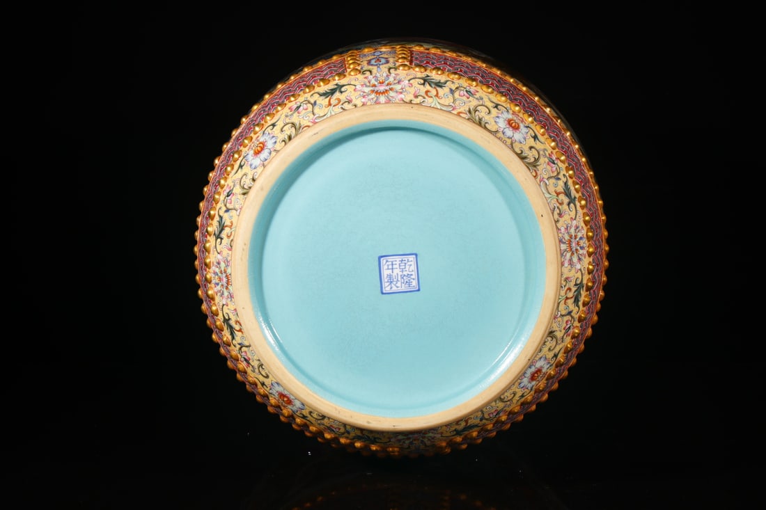 A Exquisite Enamel Lotus Pattern Horse Pattern Vase - 8