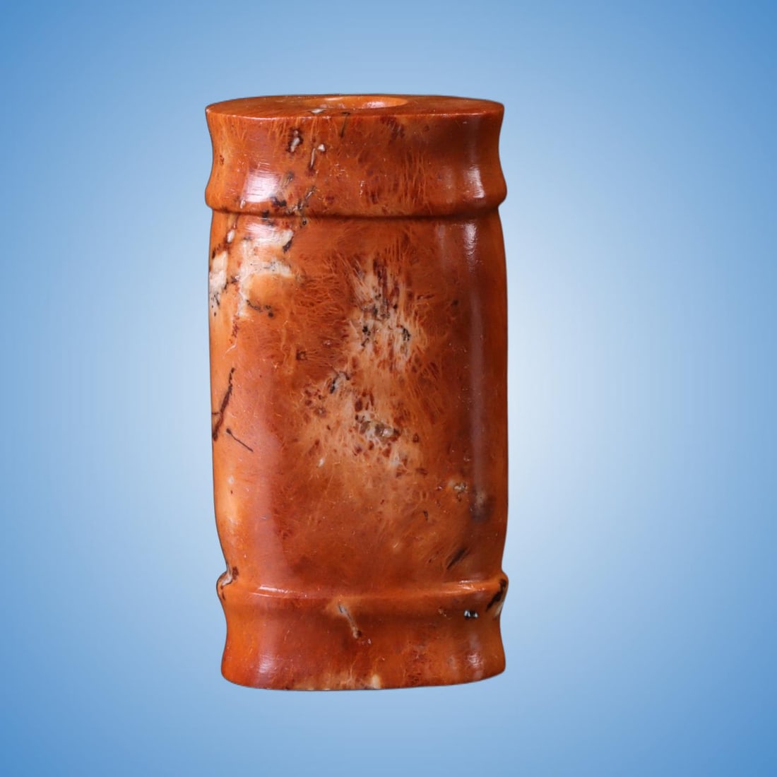 A Exquisite Gaogu Jade Handheld Carving: A Exquisite Gaogu Jade Handheld Carving,Ancient Time, China,Size:0.9inx0.6inx1.8in,Weight:28g 高古玉手把件,远古时期