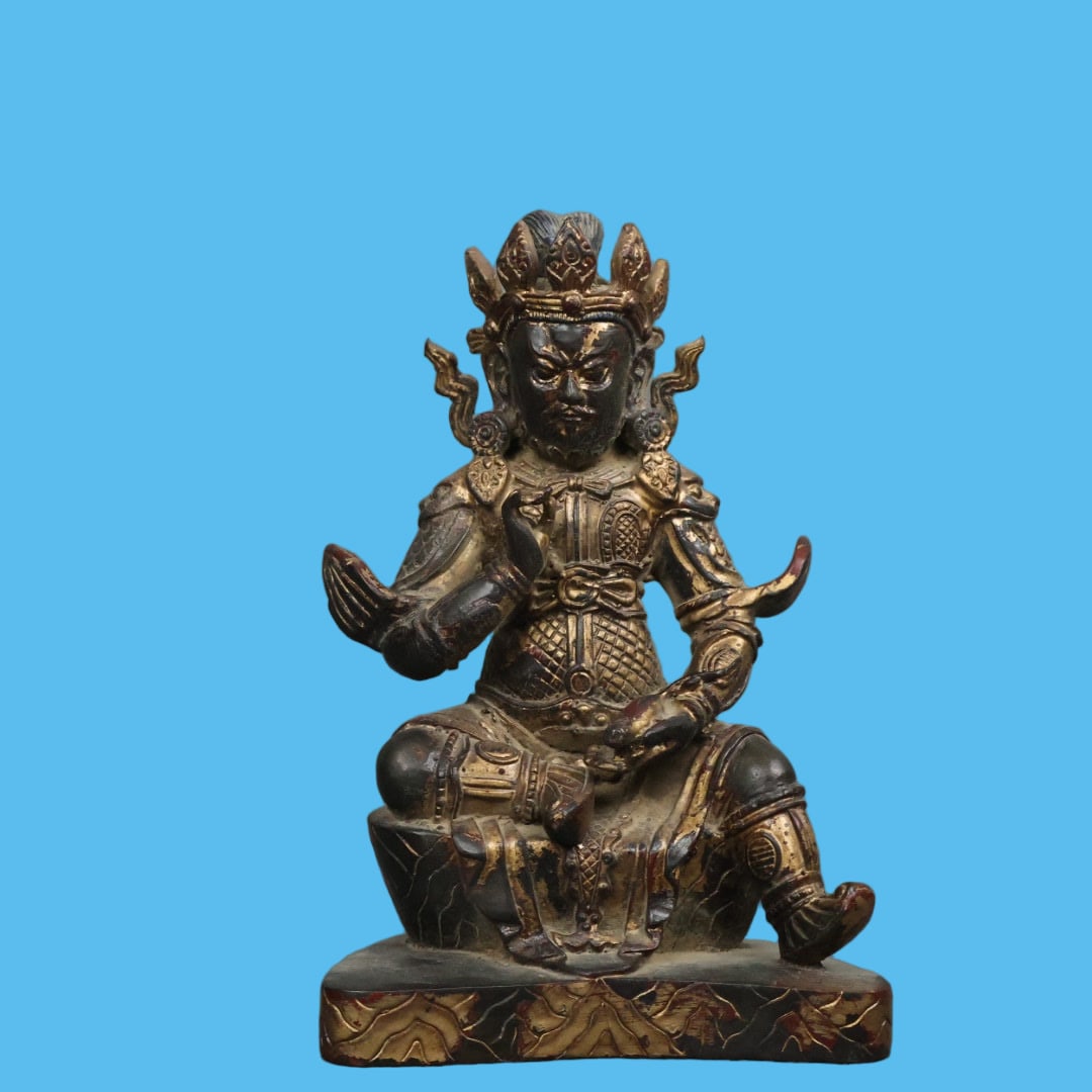 A Exquisite Copper-Bodied Buddha statue Ornament (1 of 9)