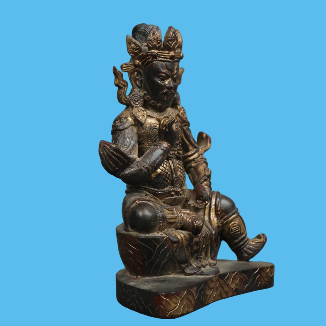 A Exquisite Copper-Bodied Buddha statue Ornament - 2