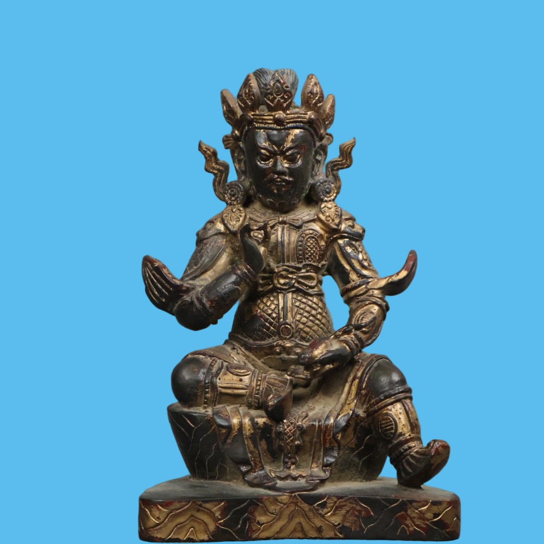 A Exquisite Copper-Bodied Buddha statue Ornament - 5