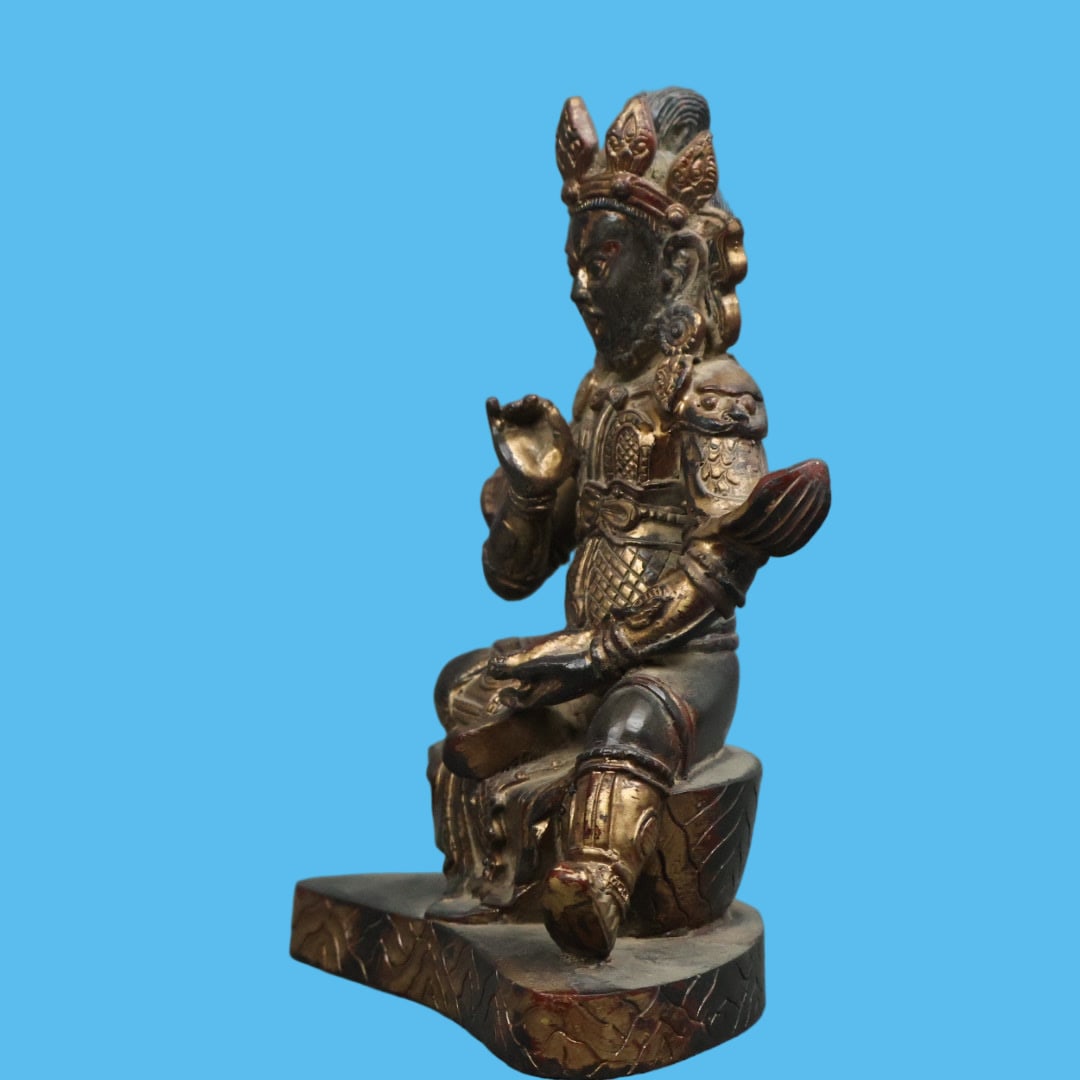 A Exquisite Copper-Bodied Buddha statue Ornament - 7
