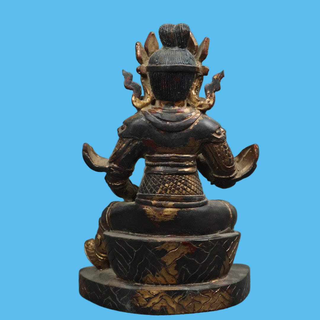 A Exquisite Copper-Bodied Buddha statue Ornament - 8