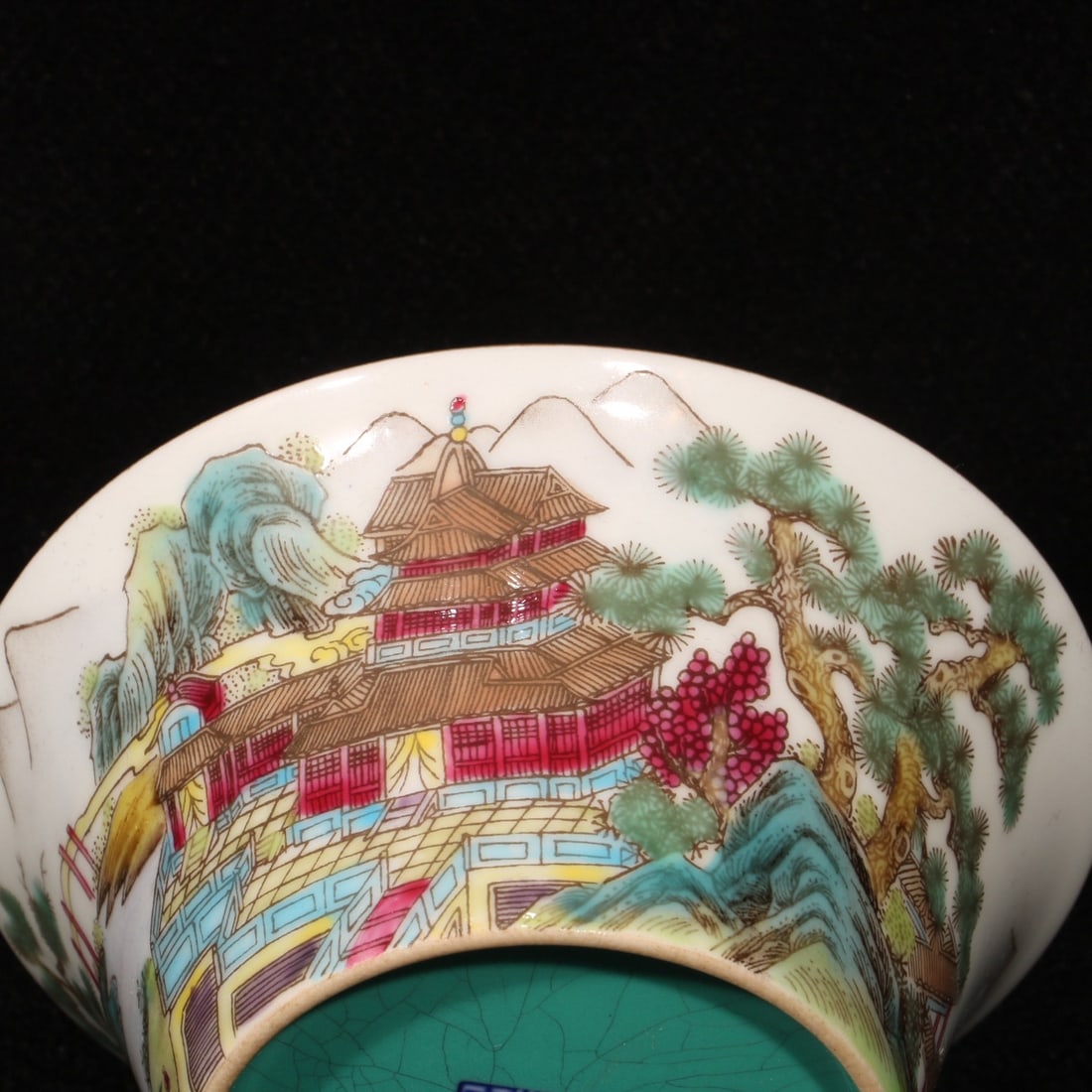A Exquisite Enamel Landscape Pattern Cup - 6