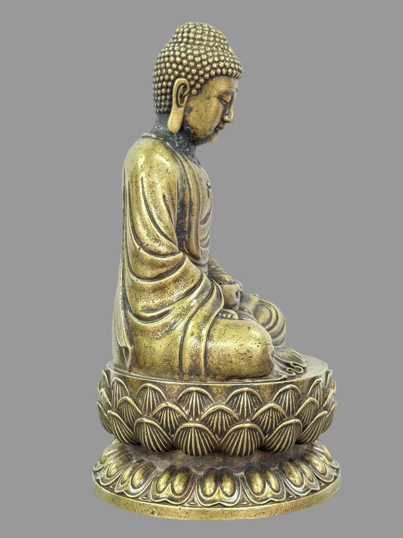A Exquisite Copper Buddha Statue Ornament - 6