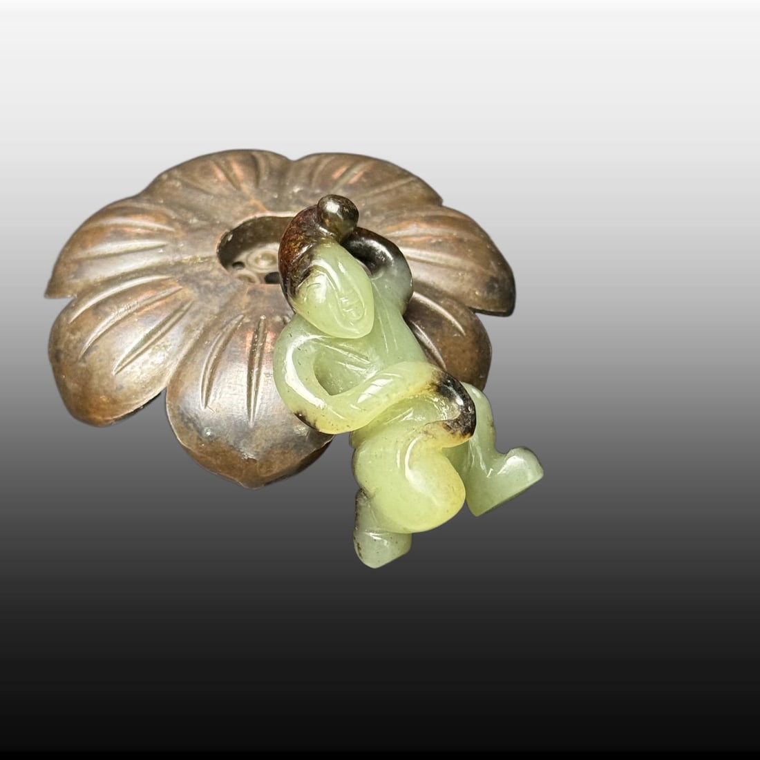 A Exquisite Hotan Jade Figures Carving - 7