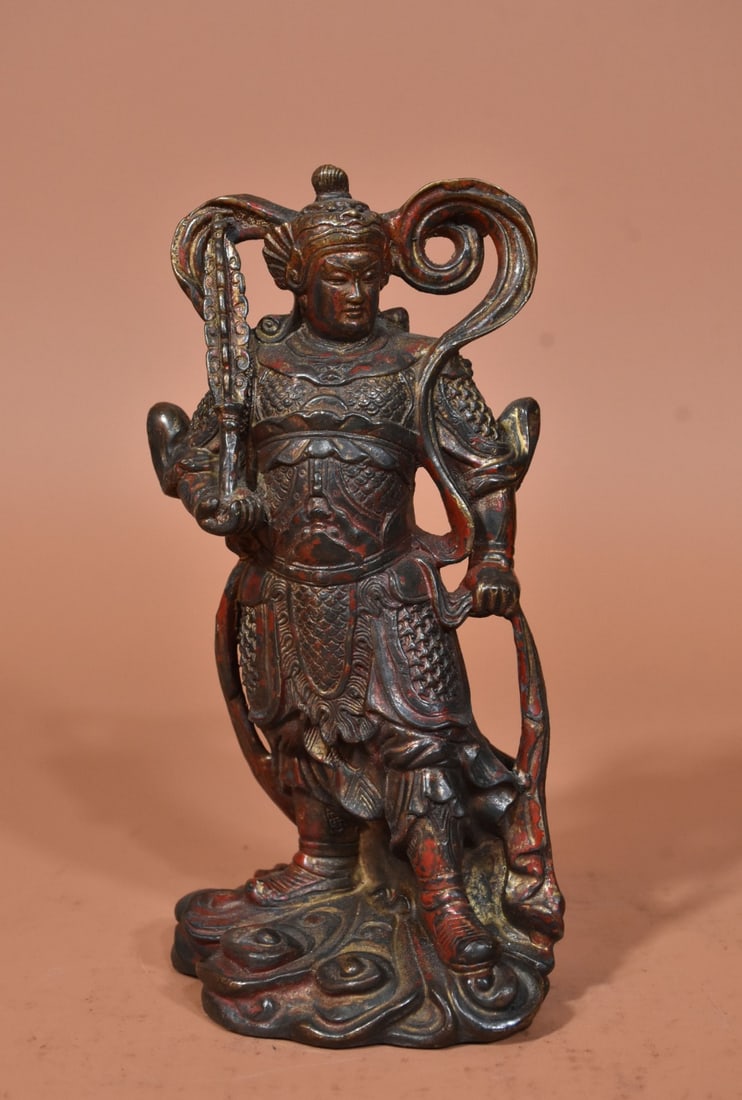 A Exquisite Coppery Figures Ornament - 2