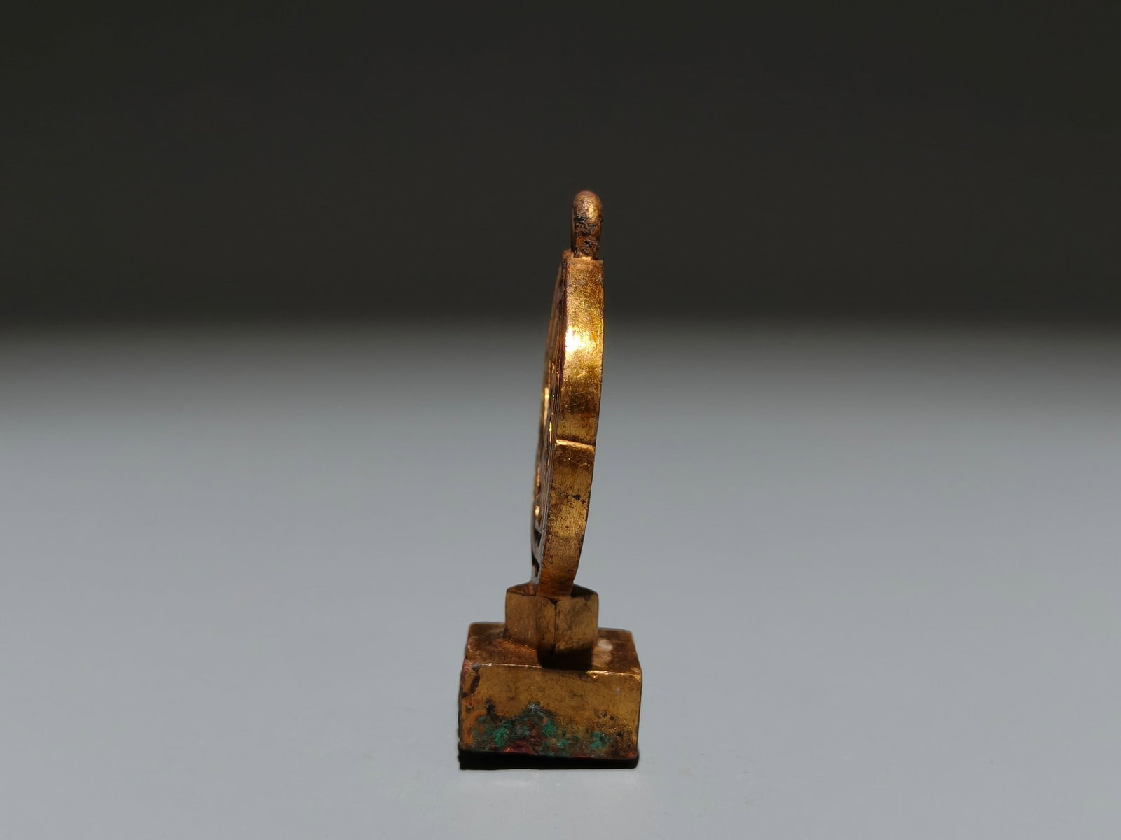 A Exquisite Gilt Bronze Seal - 4