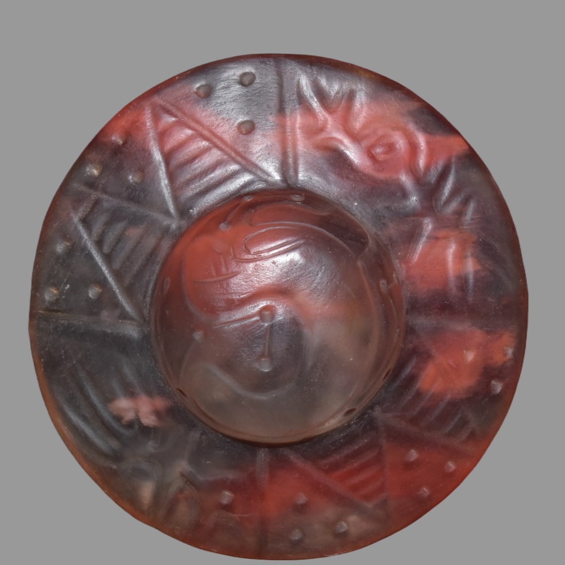 A Exquisite Crystal Flying Saucer: A Exquisite Crystal Flying Saucer,Ancient Time, China,Size:7.7in,Weight:2050g 水晶飞碟,远古时期