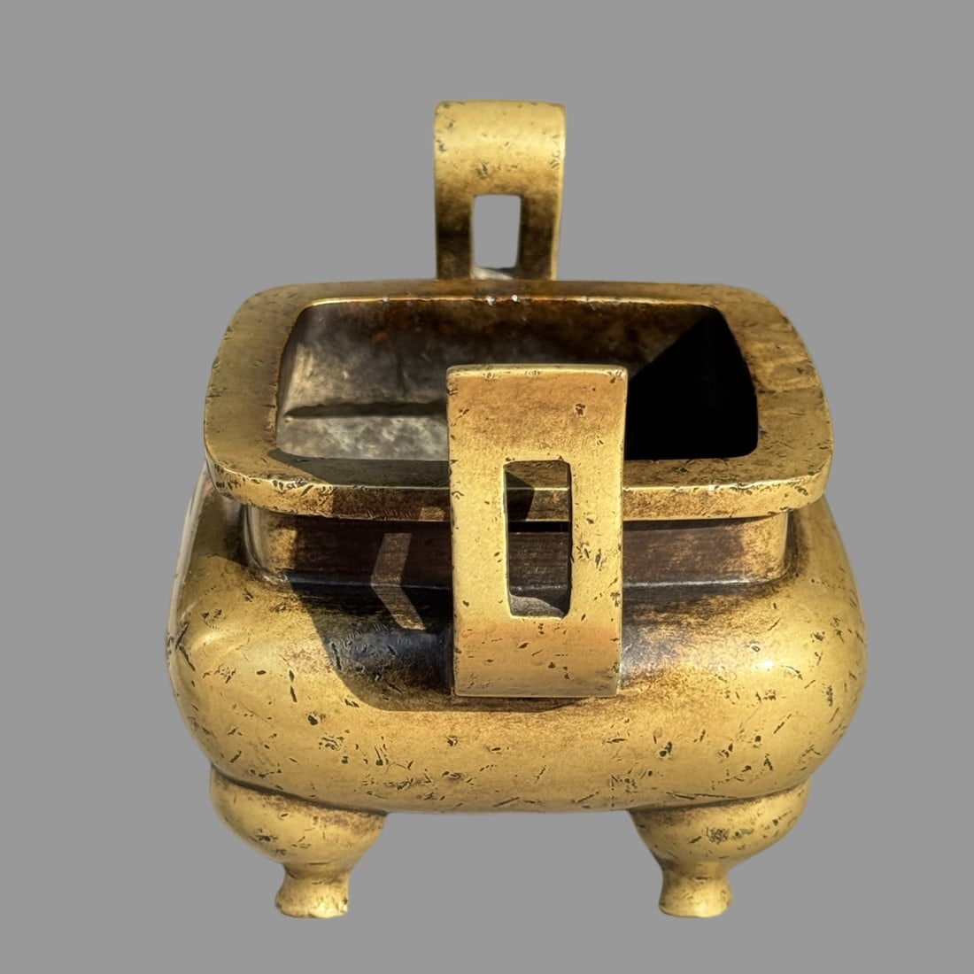 A Exquisite Copper Double-Ears Censer - 4