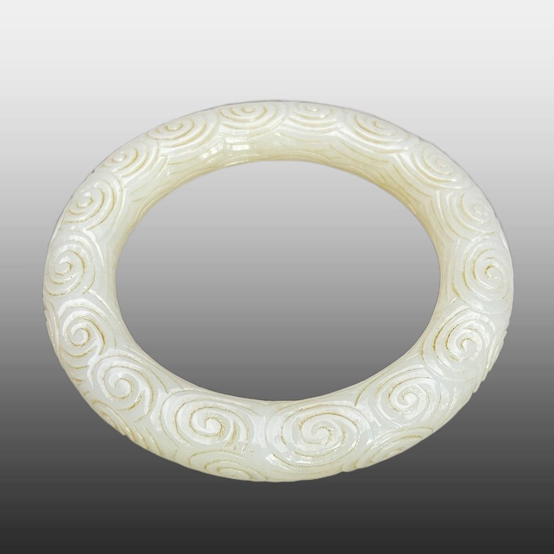 A Exquisite Hotan Jade Auspicious Cloud Pattern Bracelets - 7