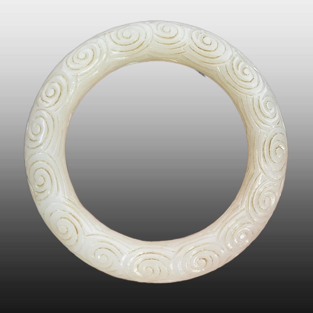 A Exquisite Hotan Jade Auspicious Cloud Pattern Bracelets - 9