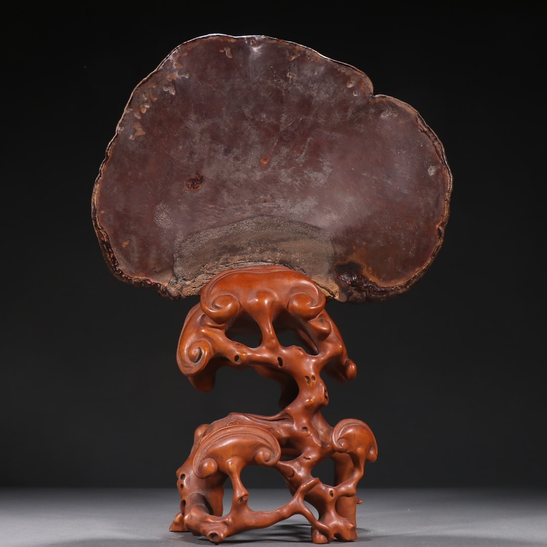 A Exquisite Bamboo Carved Ganoderma lucidum Pattern Ornament - 6