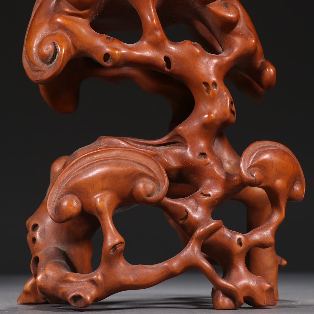 A Exquisite Bamboo Carved Ganoderma lucidum Pattern Ornament - 8