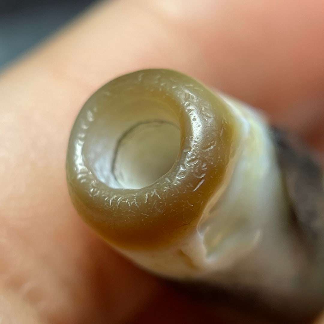 A Exquisite Tiger Tooth Dzi bead - 8