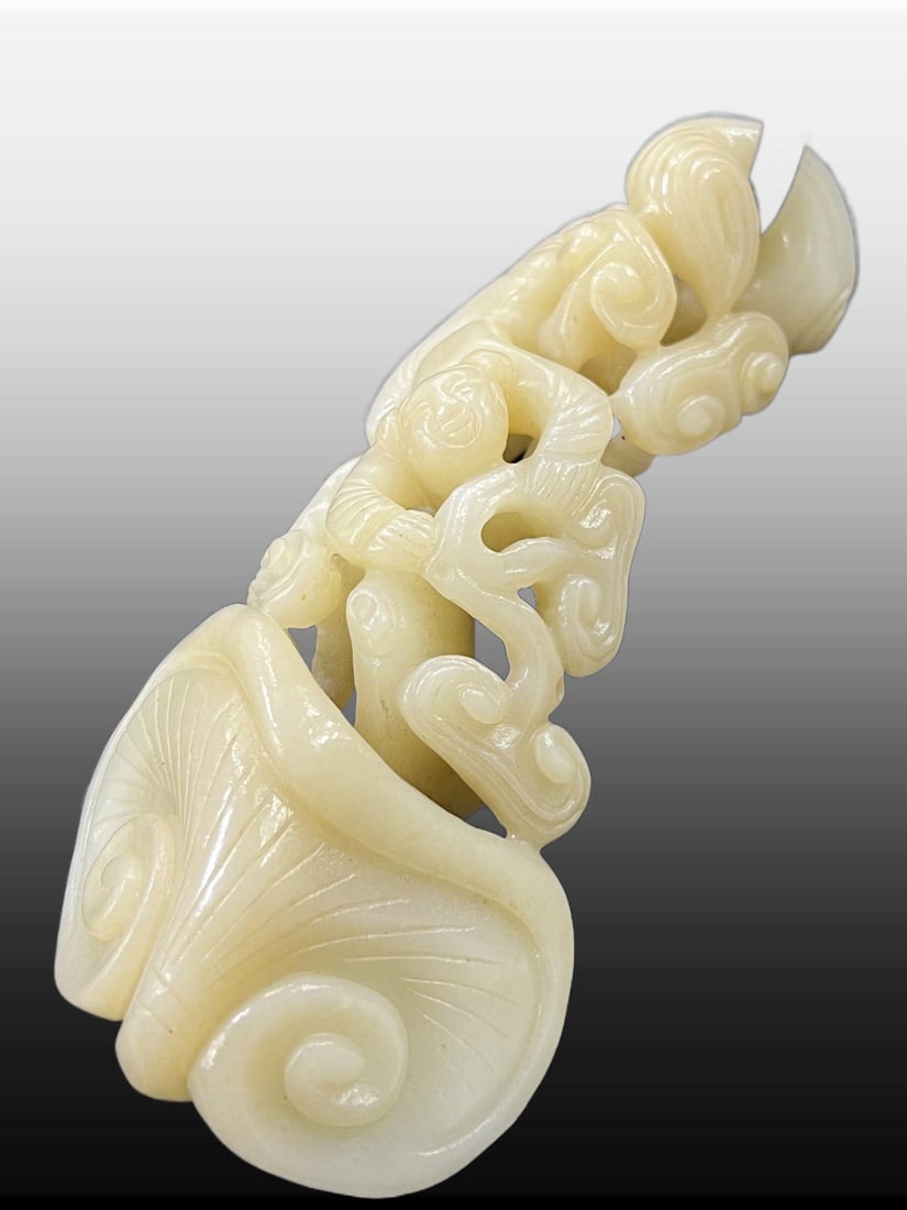 A Exquisite Hotan Jade Ruyi - 6
