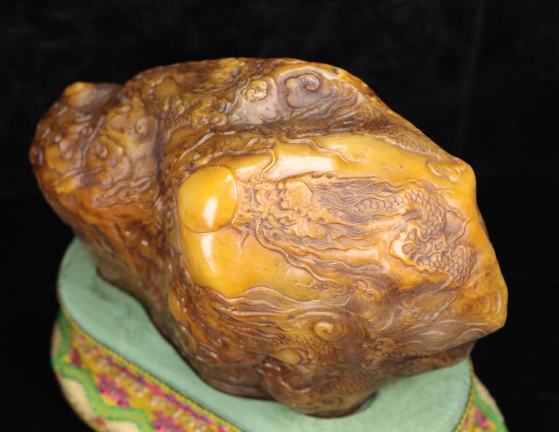 A Exquisite Shoushan Stone Dragon Pattern Seal - 8