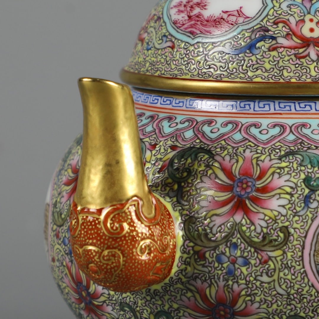 A Exquisite Enamel Gilt Figures Pattern Ewer - 5