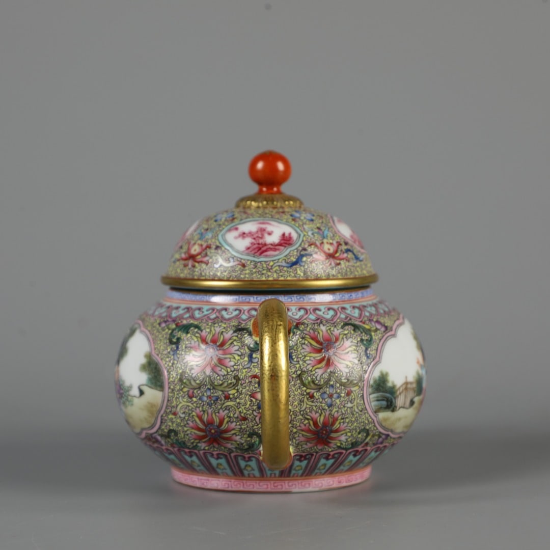 A Exquisite Enamel Gilt Figures Pattern Ewer - 7