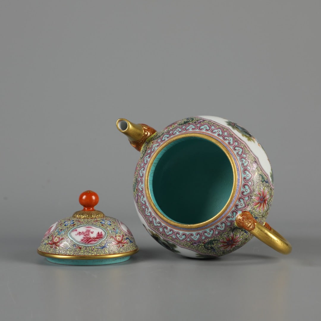 A Exquisite Enamel Gilt Figures Pattern Ewer - 8