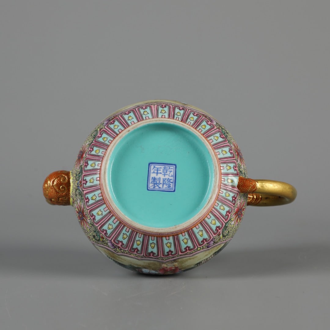 A Exquisite Enamel Gilt Figures Pattern Ewer - 9