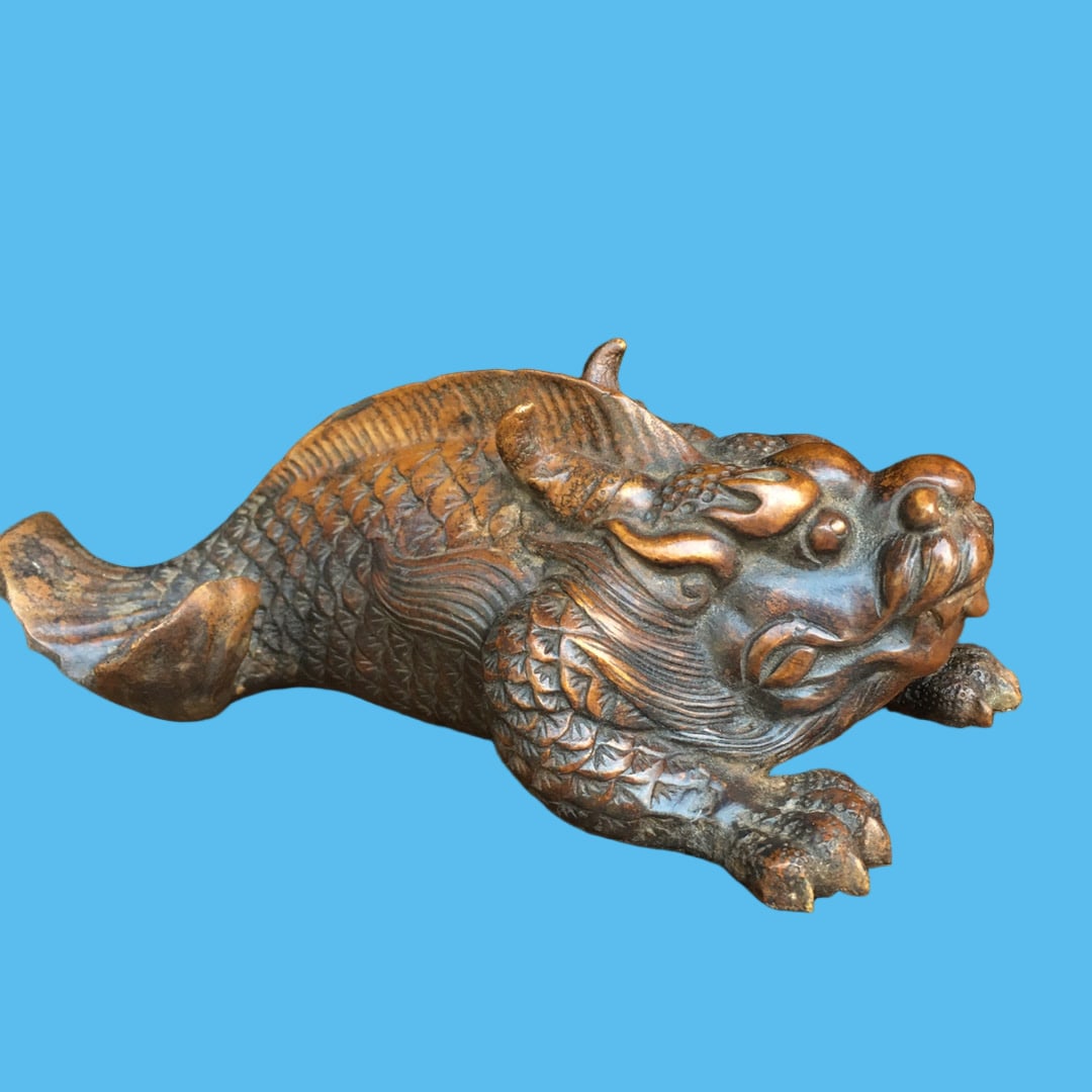 A Exquisite Copper-Bodied Fish Ornament - 3
