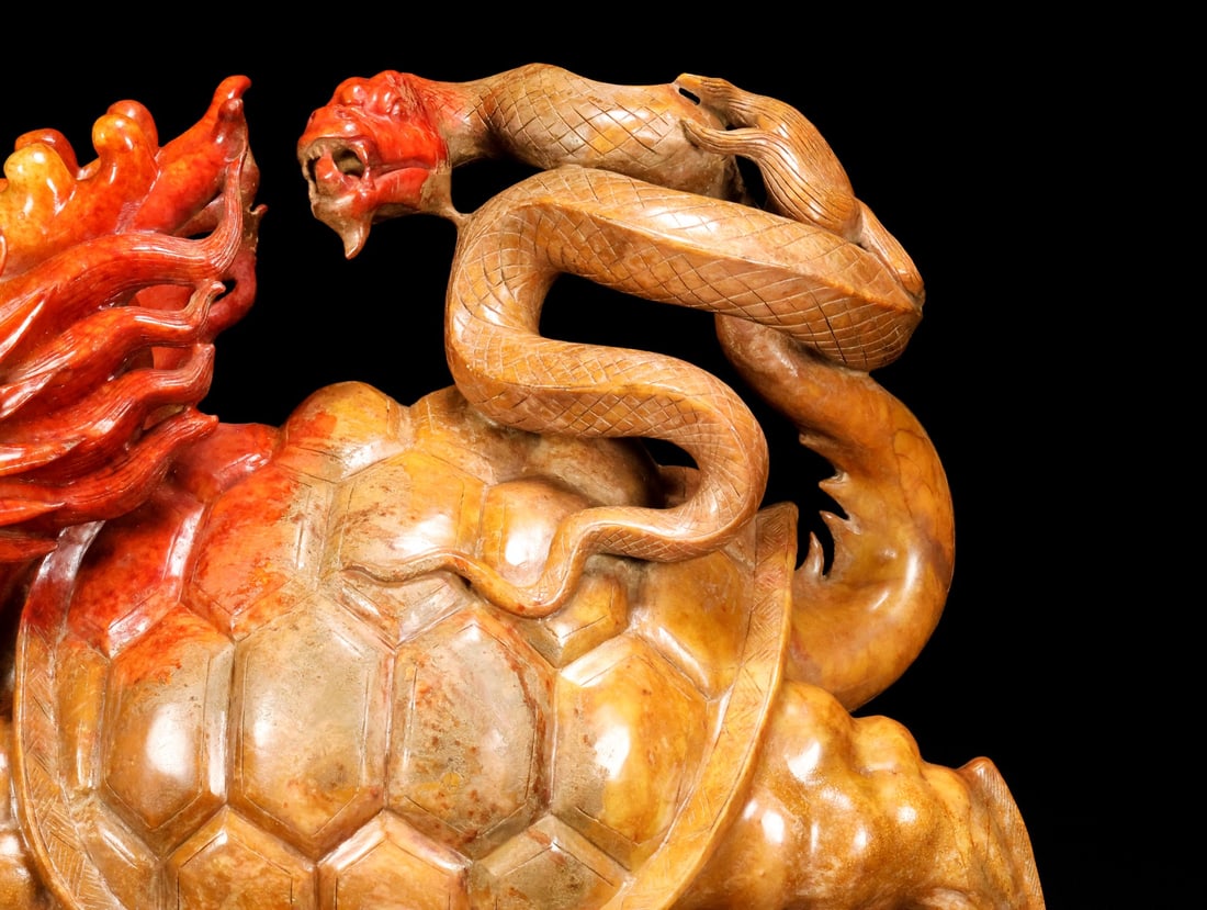 A Exquisite Hotan Jade Dragon Turtle - 8