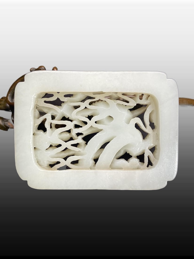 A Exquisite Hotan Jade Dragon Pattern Ornament - 4