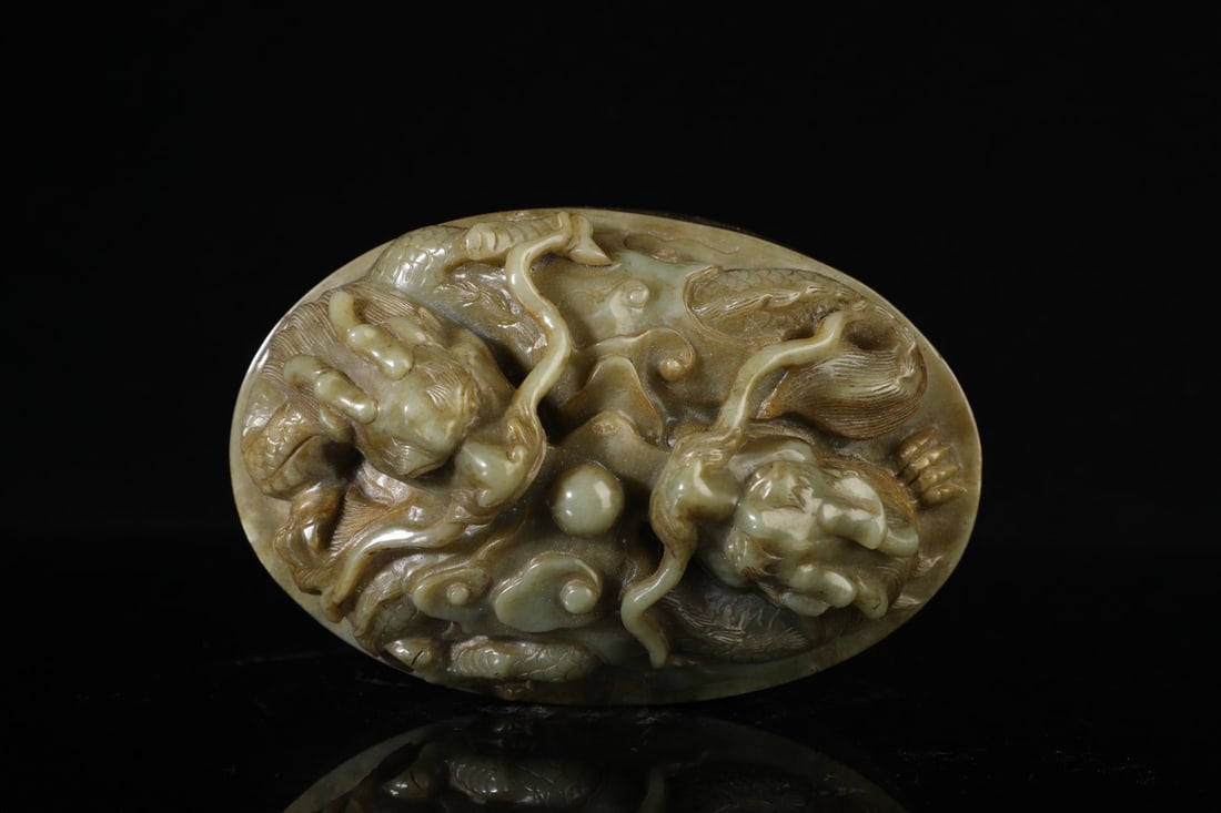 A Exquisite Hotan Jade Dragon Pattern Seal - 8