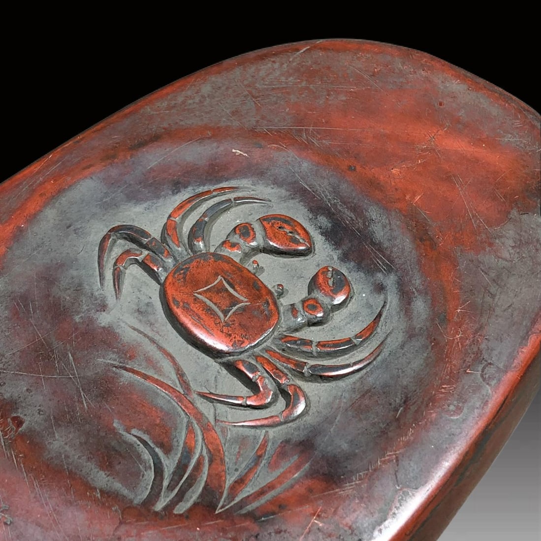 A Exquisite Crab Pattern Inkstone - 4