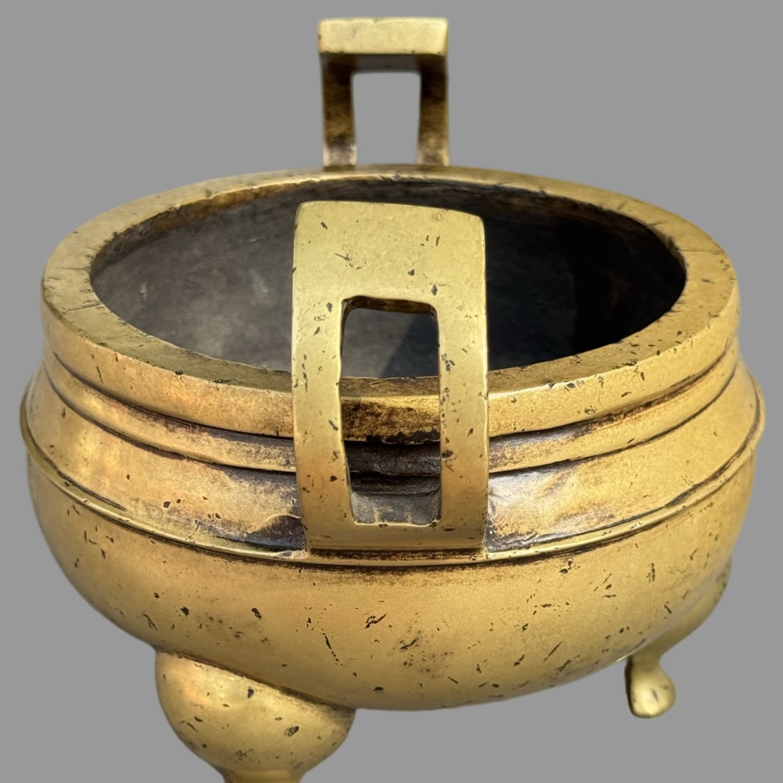 A Exquisite Official Hat Copper Censer - 2