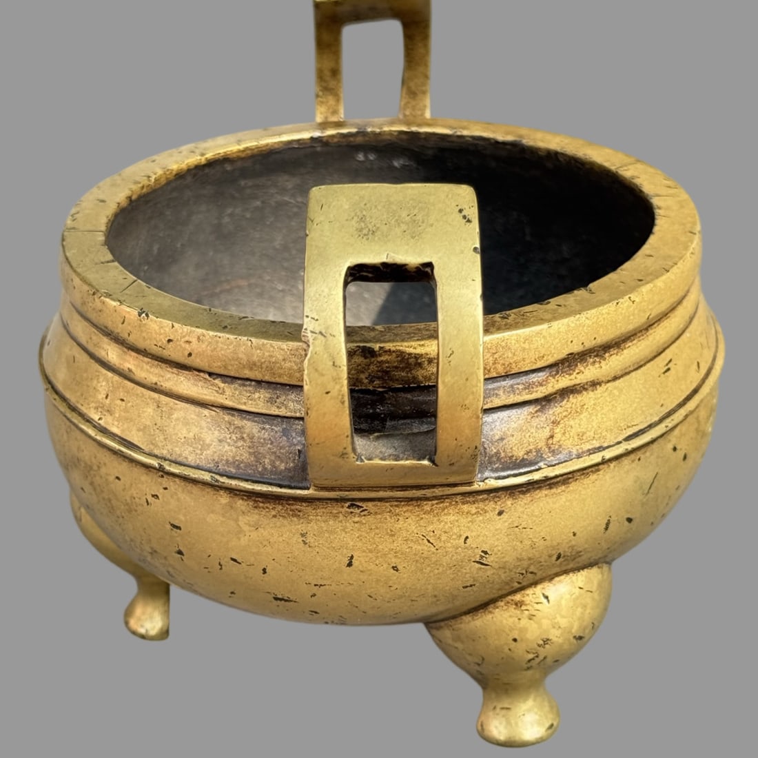 A Exquisite Official Hat Copper Censer - 4
